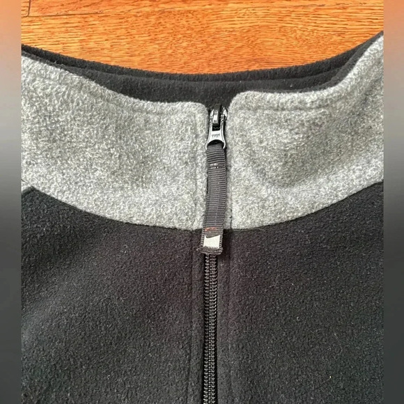 Vintage Men’s Nike Fleece Quarter Zip Sweatshirt Black/Gray Sz XXL - Picture 8 of 13